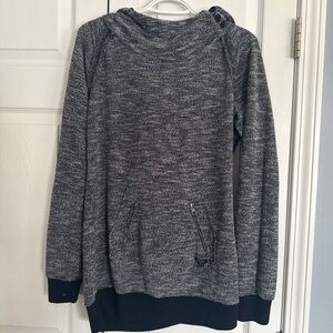 Roxy Gray Hooded Sweatshirt